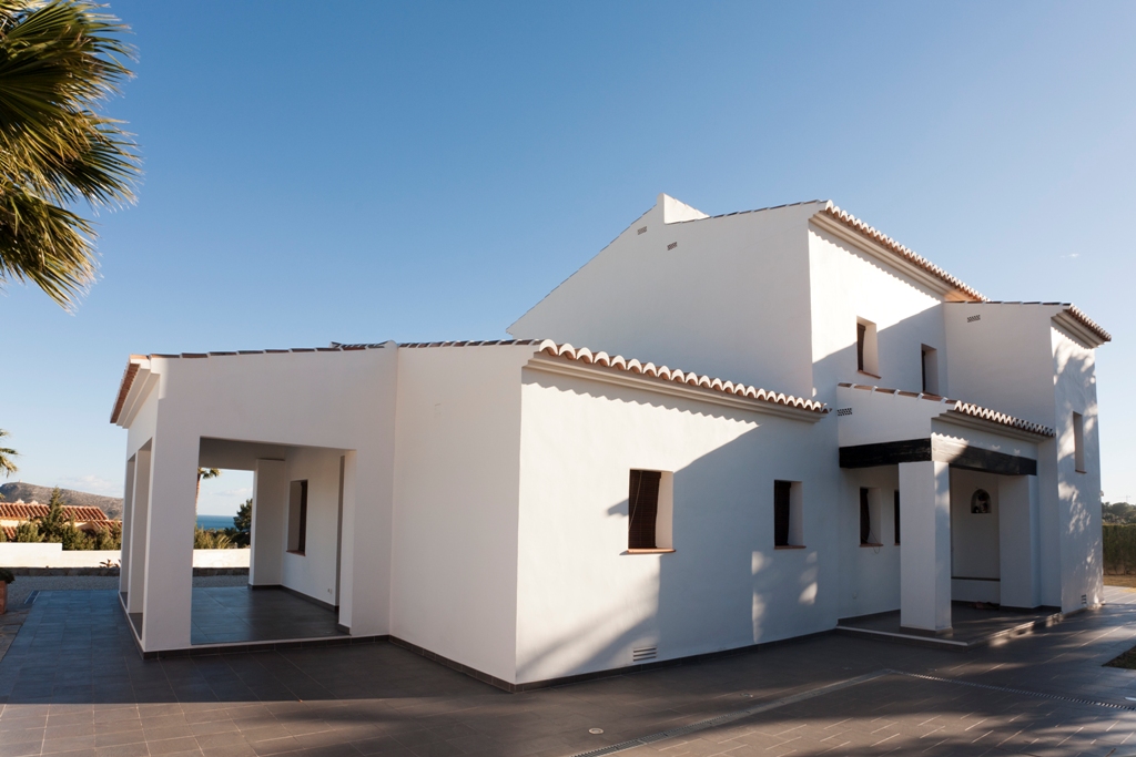 Preciosa villa de estilo mediterráneo con vistas en Moraira