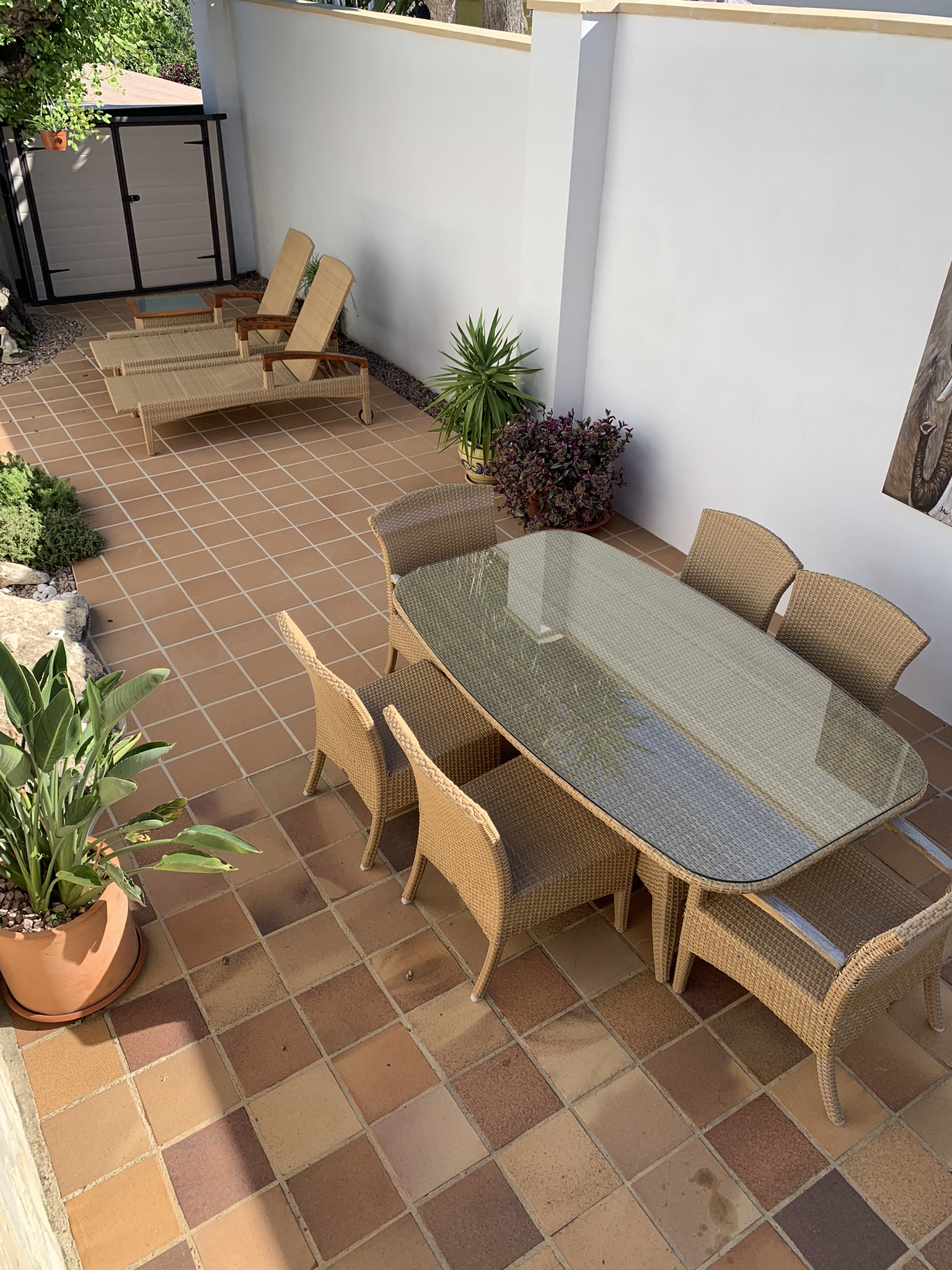 Villa bien entretenue avec 2 chambres et appartement d'invité à Moraira